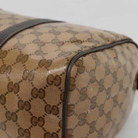 GUCCI GG Crystal Boston Bag Coated Canvas Outlet Beige Gold - Picture 12 of 16